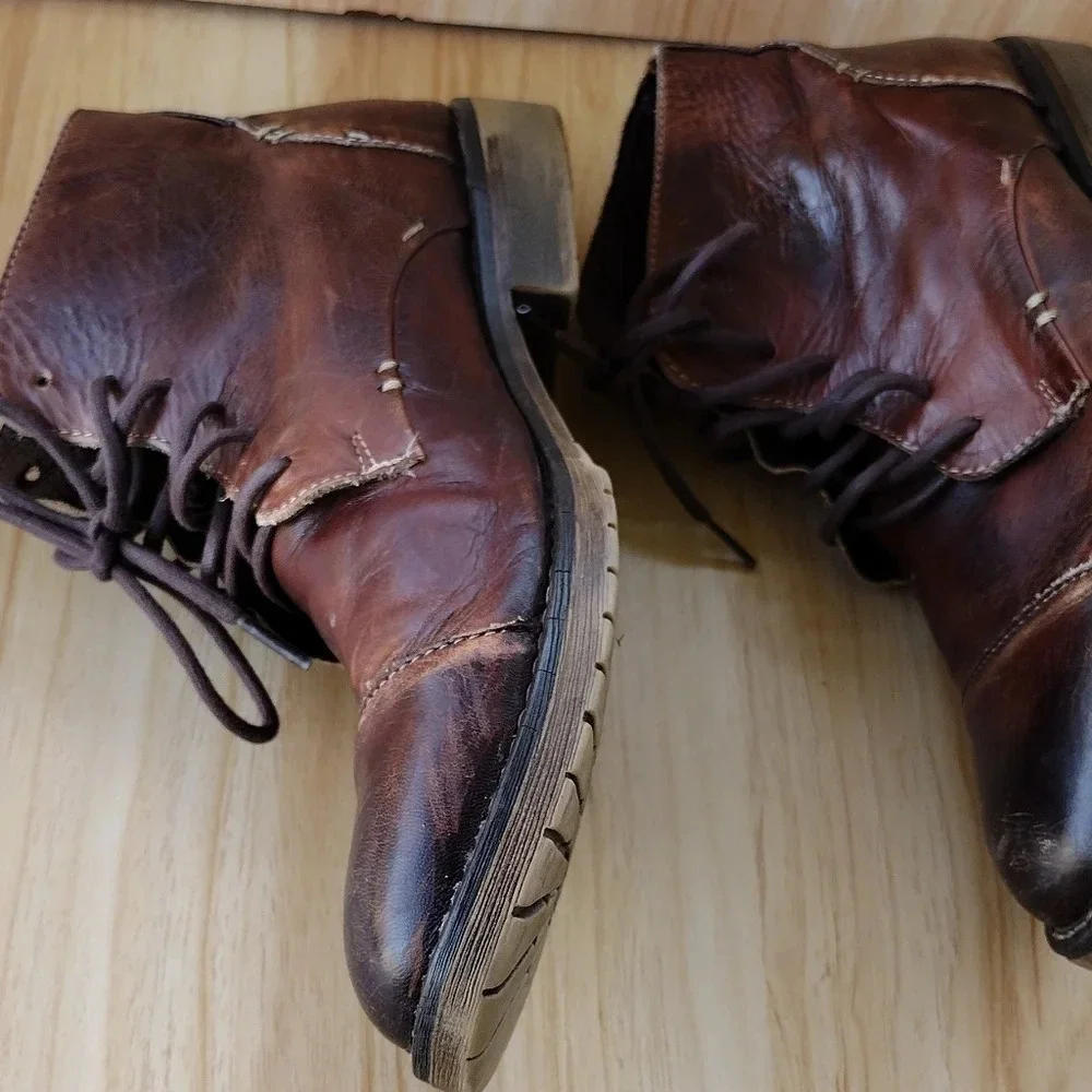 Bed Stu Chukka Boots Men's 8 Casual Ankle Boot Shoes Brown Leather Lace Up